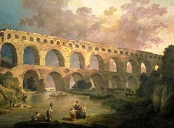 Hubert Robert (1733-1808), Le pont du Gard, 1787, Paris, Musée du Louvre.